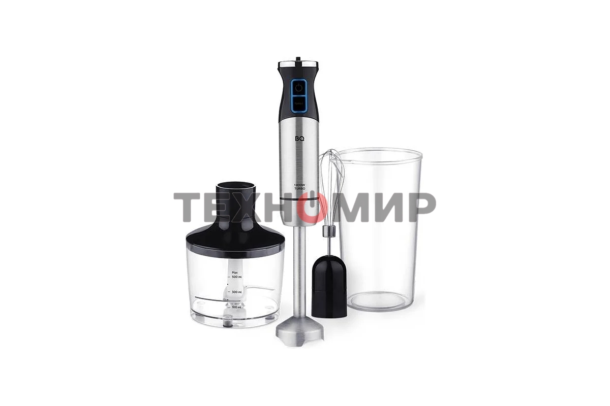 Блендер погружной BQ HB1032SS черный-Стальной