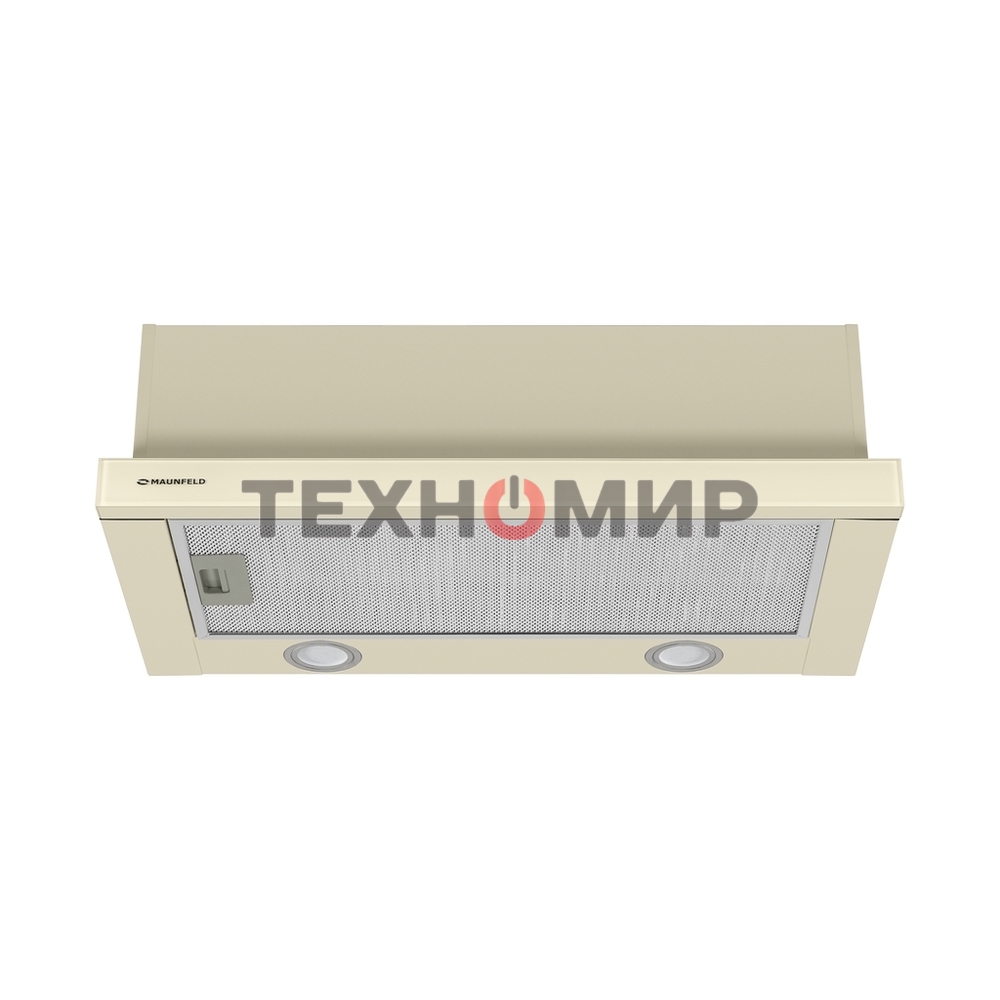 Вытяжка встраиваемая Maunfeld VS Fast Glass 60 бежевый, 60 см, 850 куб. м/ч, 47 дБ