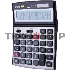 Калькулятор настольный Deli E39229 серебристый 14-разр.