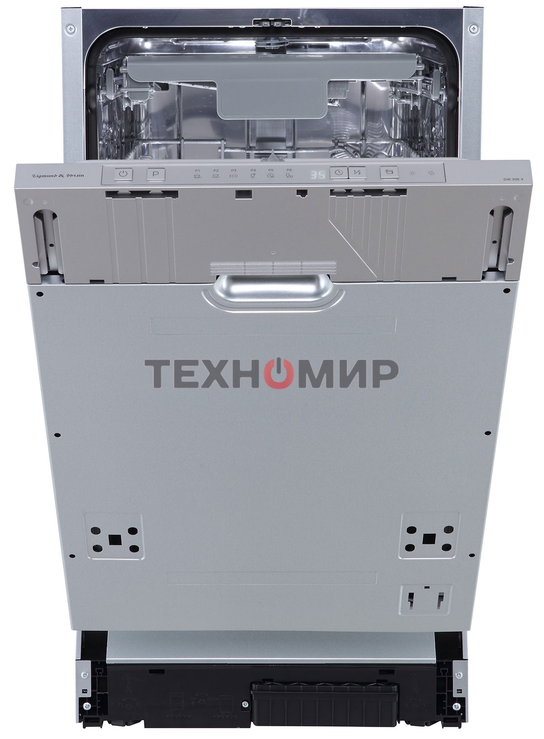 Встраиваемая посудомоечная машина Zigmund & Shtain DW 306.4, серый, 44.8 см, 10 компл., 49 дБ, класс A+++