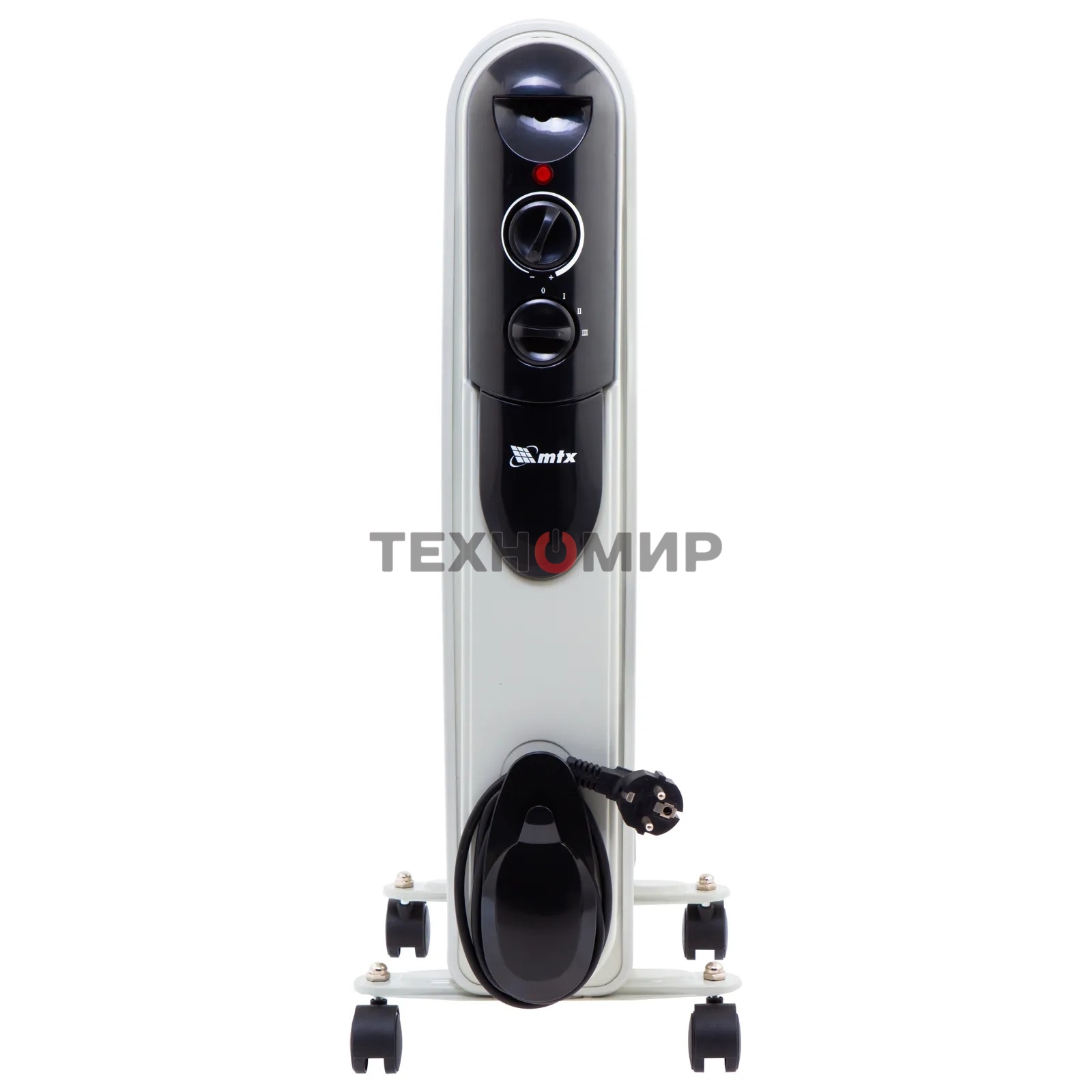 Обогреватель масляный MTX OCH-2000, белый, 2000 Вт, 20 м2, термостат