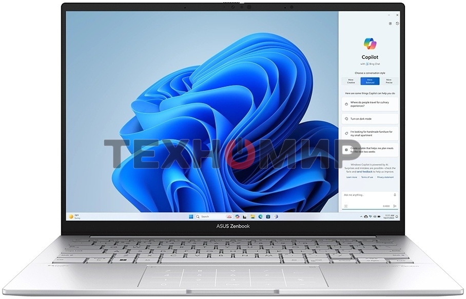 Ноутбук Asus Zenbook 14 UX3405CA-PP477 Core Ultra 9 285H 32Gb SSD512Gb Intel Arc 14