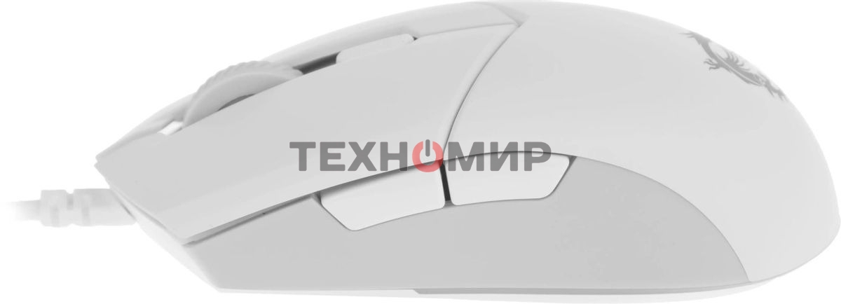 Мышь проводная MSI Clutch GM11 белый, 5000 dpi, USB, кнопки - 6