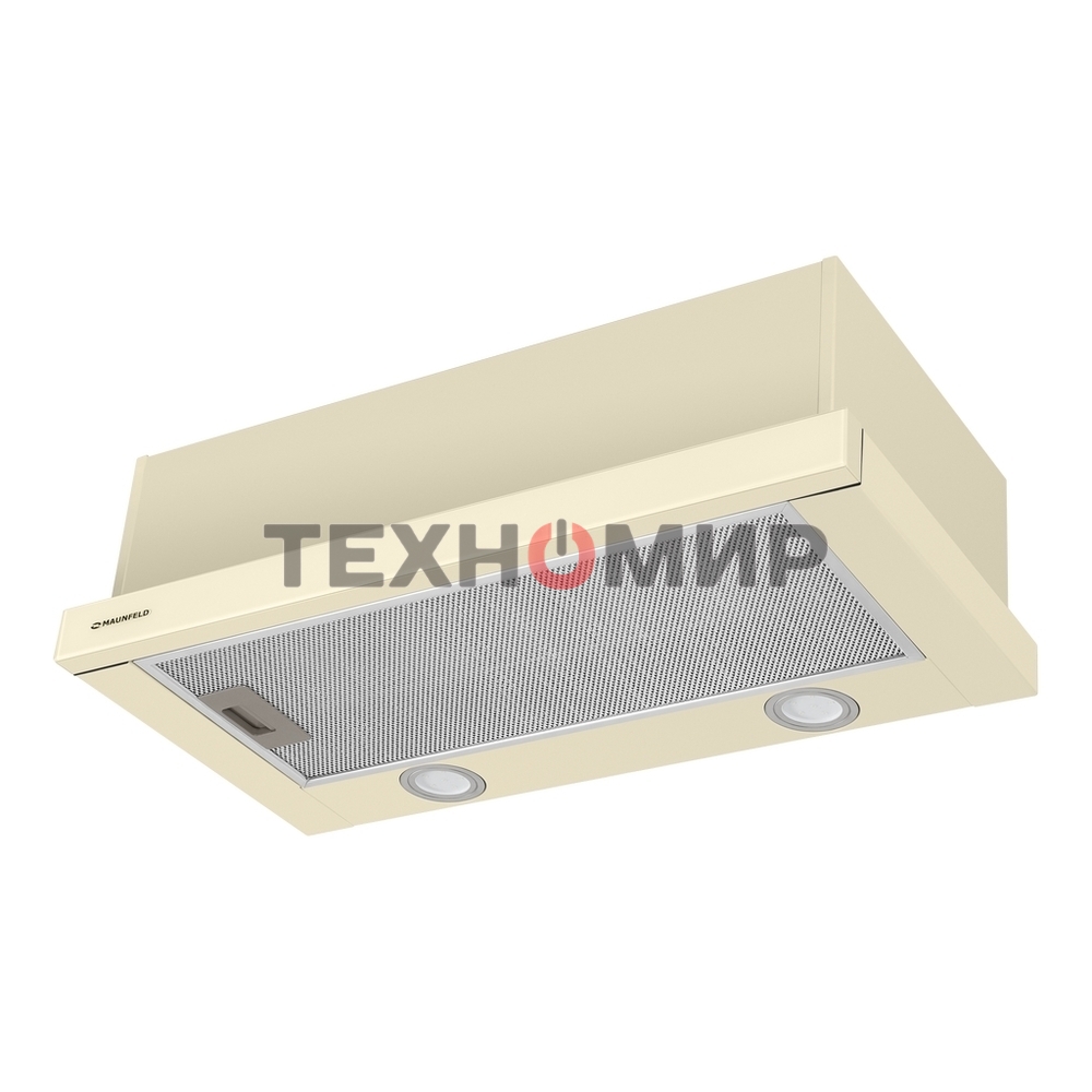 Вытяжка встраиваемая Maunfeld VS Fast Glass 60 бежевый, 60 см, 850 куб. м/ч, 47 дБ
