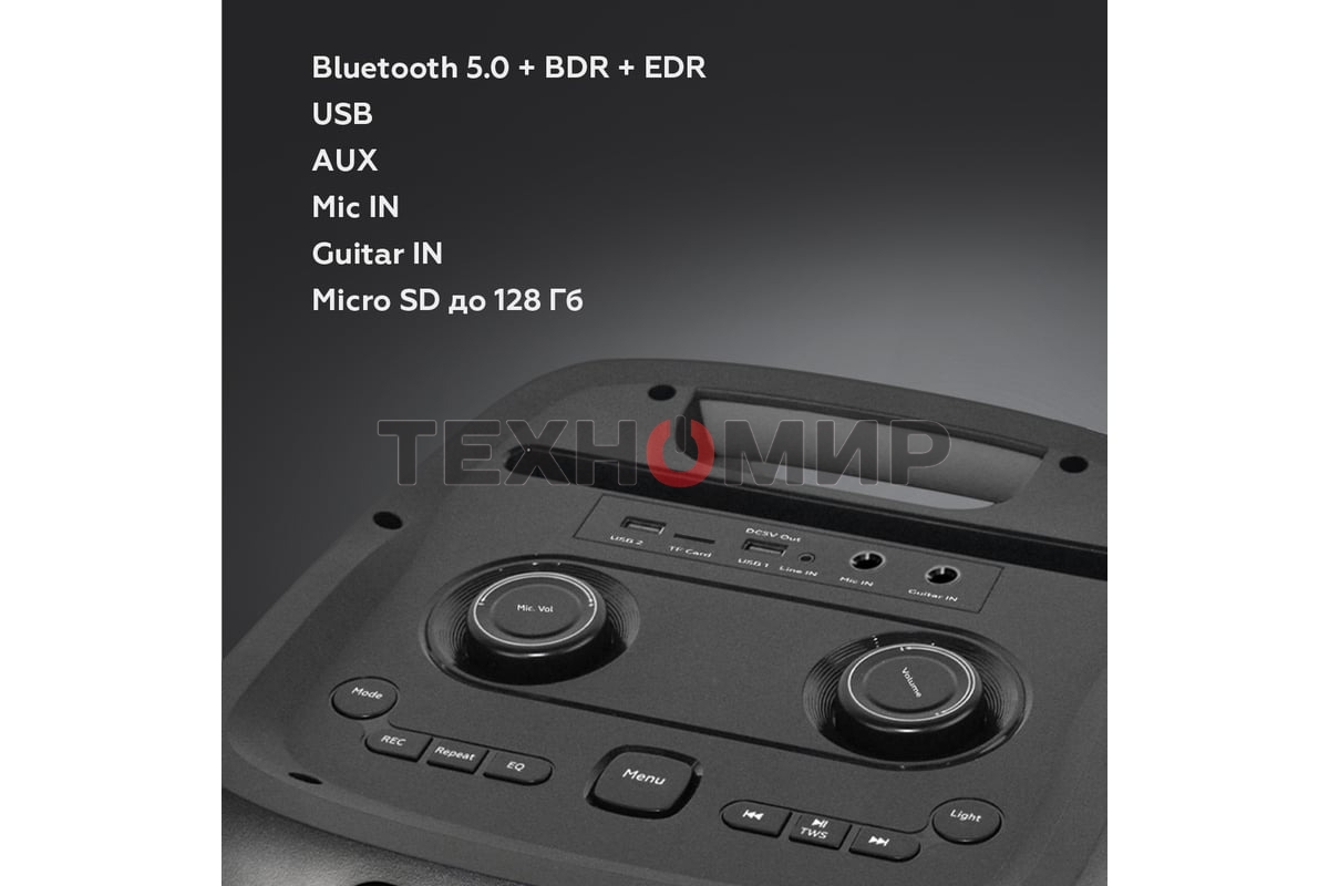 Портативная Bluetooth-колонка BQ PBS1010 черный 80 Вт