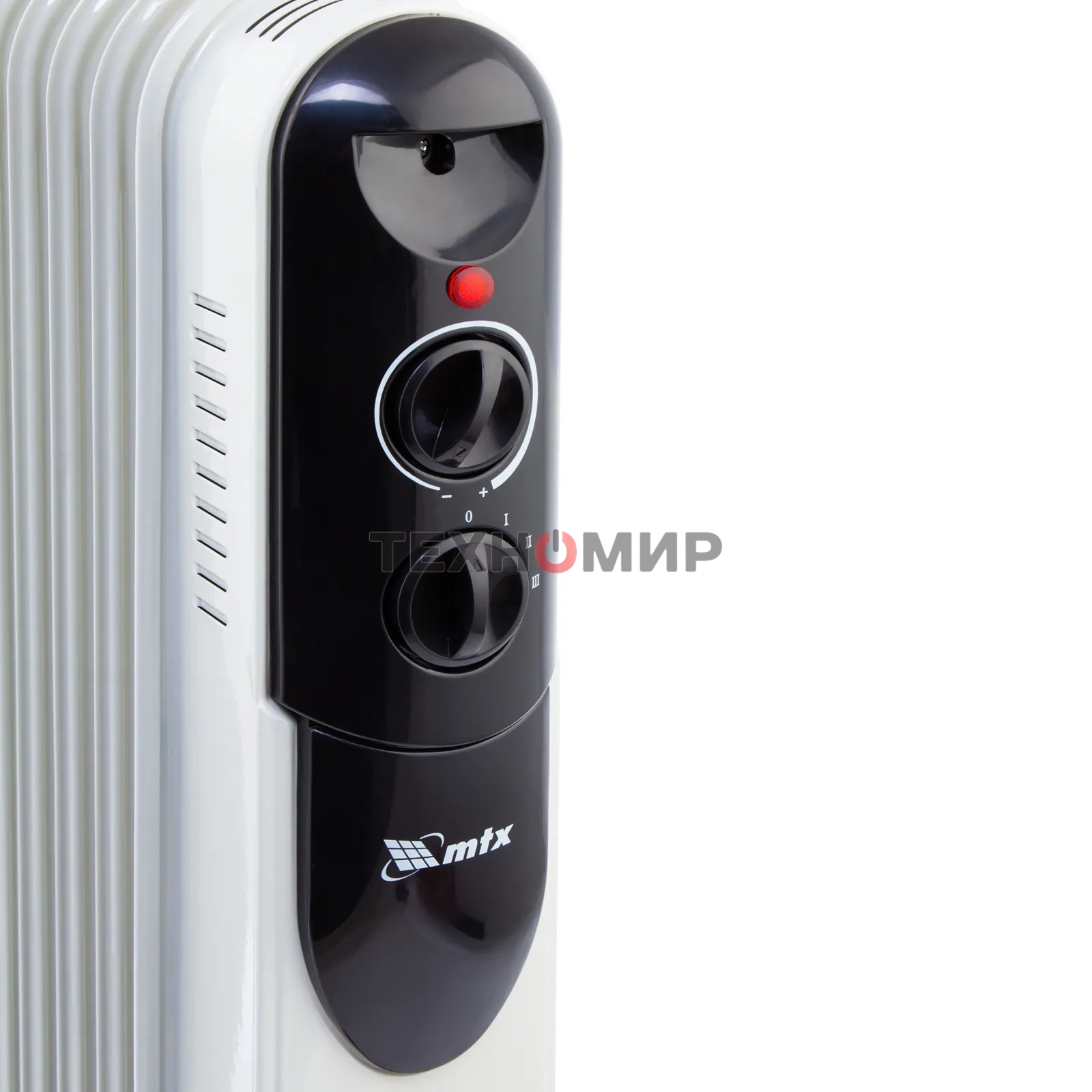 Обогреватель масляный MTX OCH-2000, белый, 2000 Вт, 20 м2, термостат