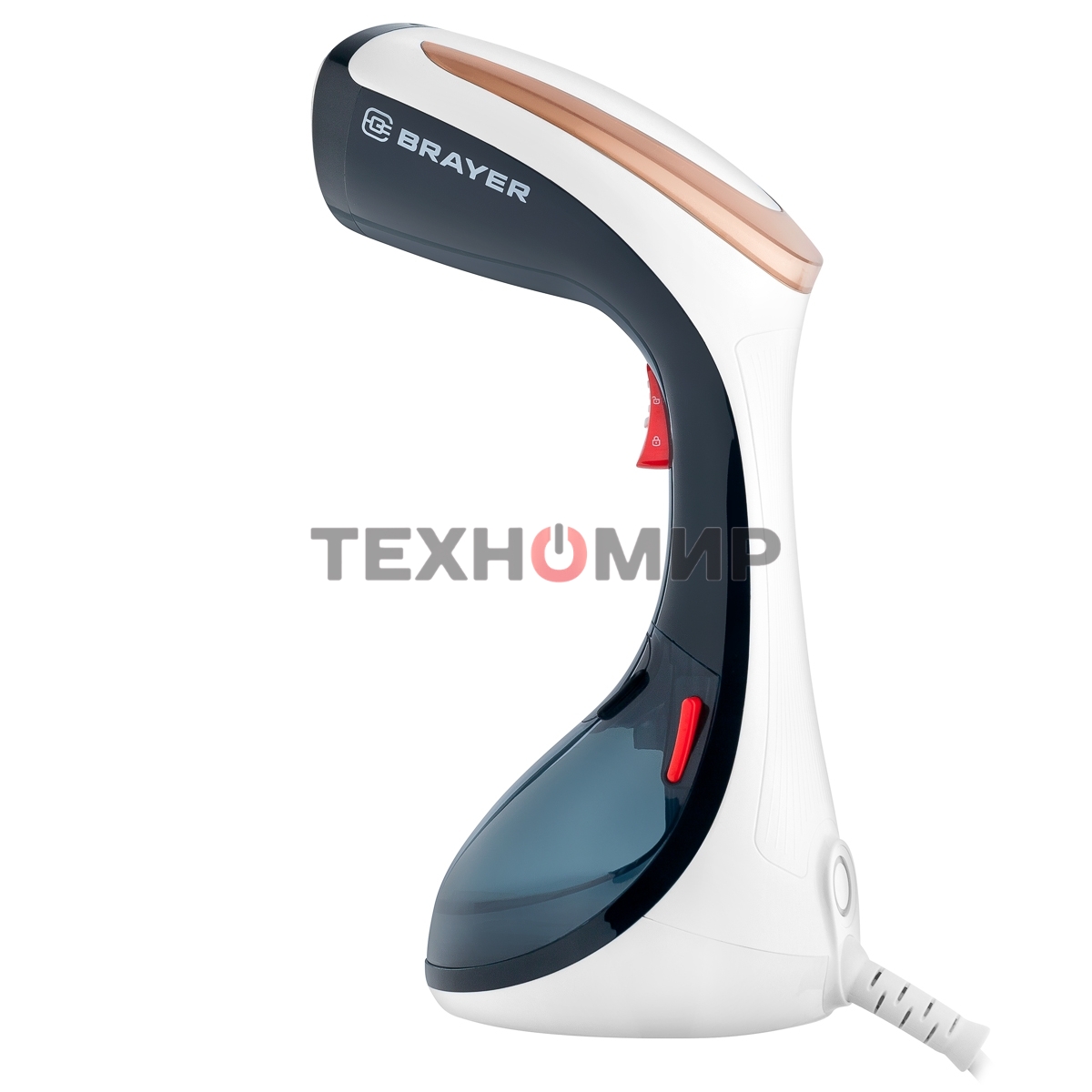 Отпариватель Brayer BR4123 черный/белый, 1630 Вт, 25 г/мин, 270 мл