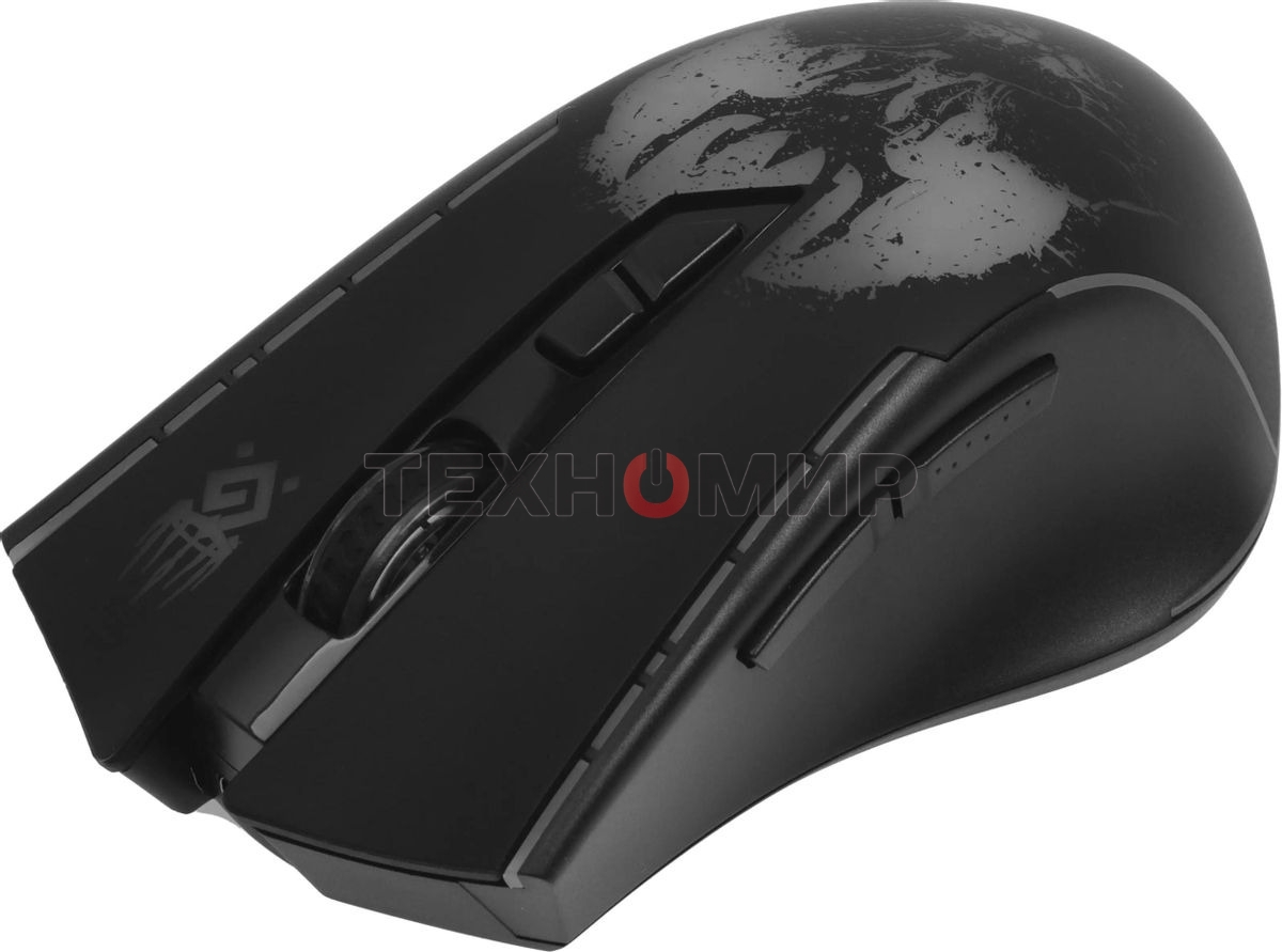Мышь беспроводная Defender Kronos GM-695 черный, 1600 dpi, радиоканал, USB, кнопки - 7