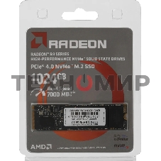 Накопитель SSD AMD Radeon R3MP41024G8, 1Tb, PCIe 4.0 x4, M.2 2280, NVMe, R/W 7000/5900