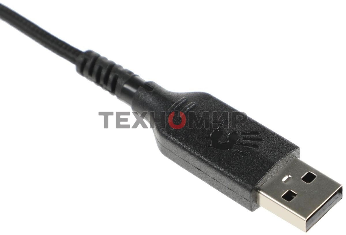 Мышь проводная A4Tech Bloody A90 черный, 6200 dpi, USB, кнопки - 8