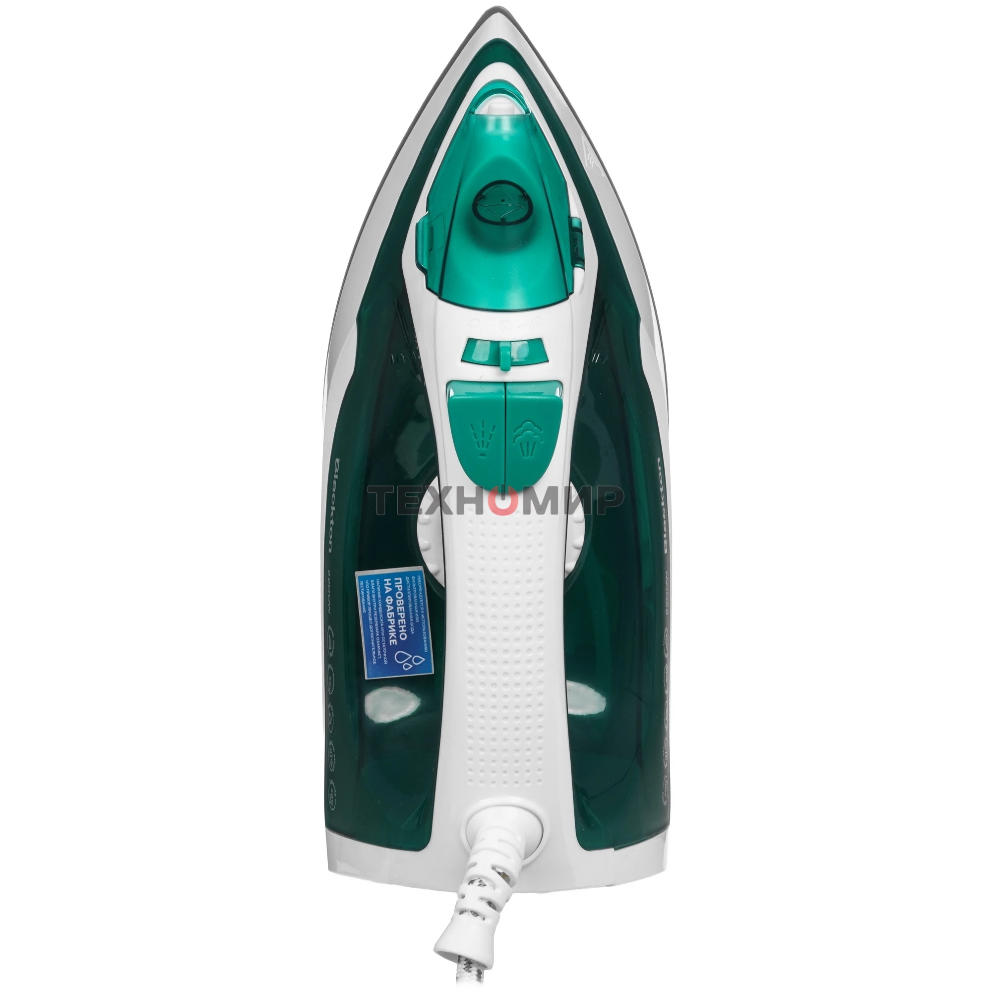 Утюг Blackton Bt SI3111 белый/зеленый, 2200 Вт, 20 г/мин, 90 г/мин, 200 мл