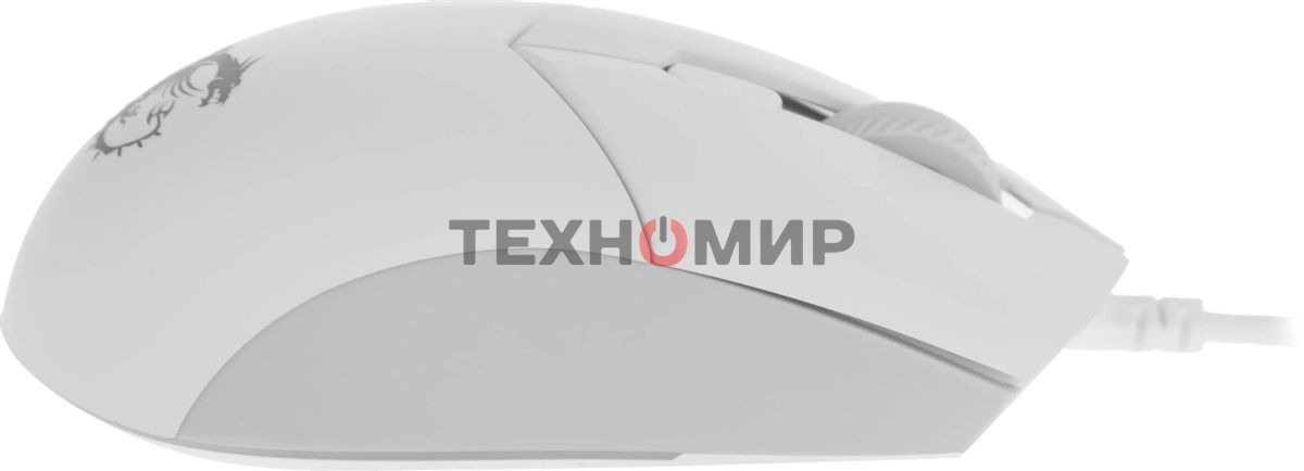 Мышь проводная MSI Clutch GM11 белый, 5000 dpi, USB, кнопки - 6