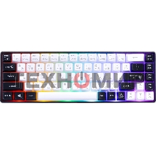 Клавиатура проводная игровая Defender Aris GK-349 RU,черный/белый,68кн+FN,радуж,1.5м