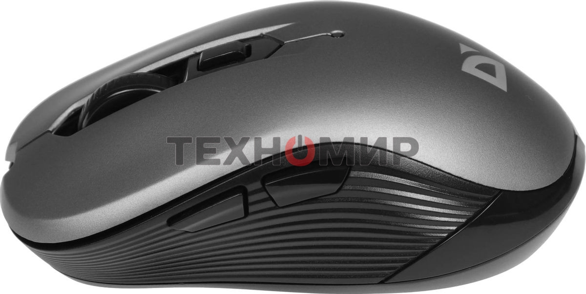 Мышь беспроводная Defender Gassa MM-105 серый, 1600 dpi, радиоканал, USB, кнопки - 6
