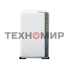 СХД настольное исполнение SYNOLOGY 2BAY NO HDD DS223J