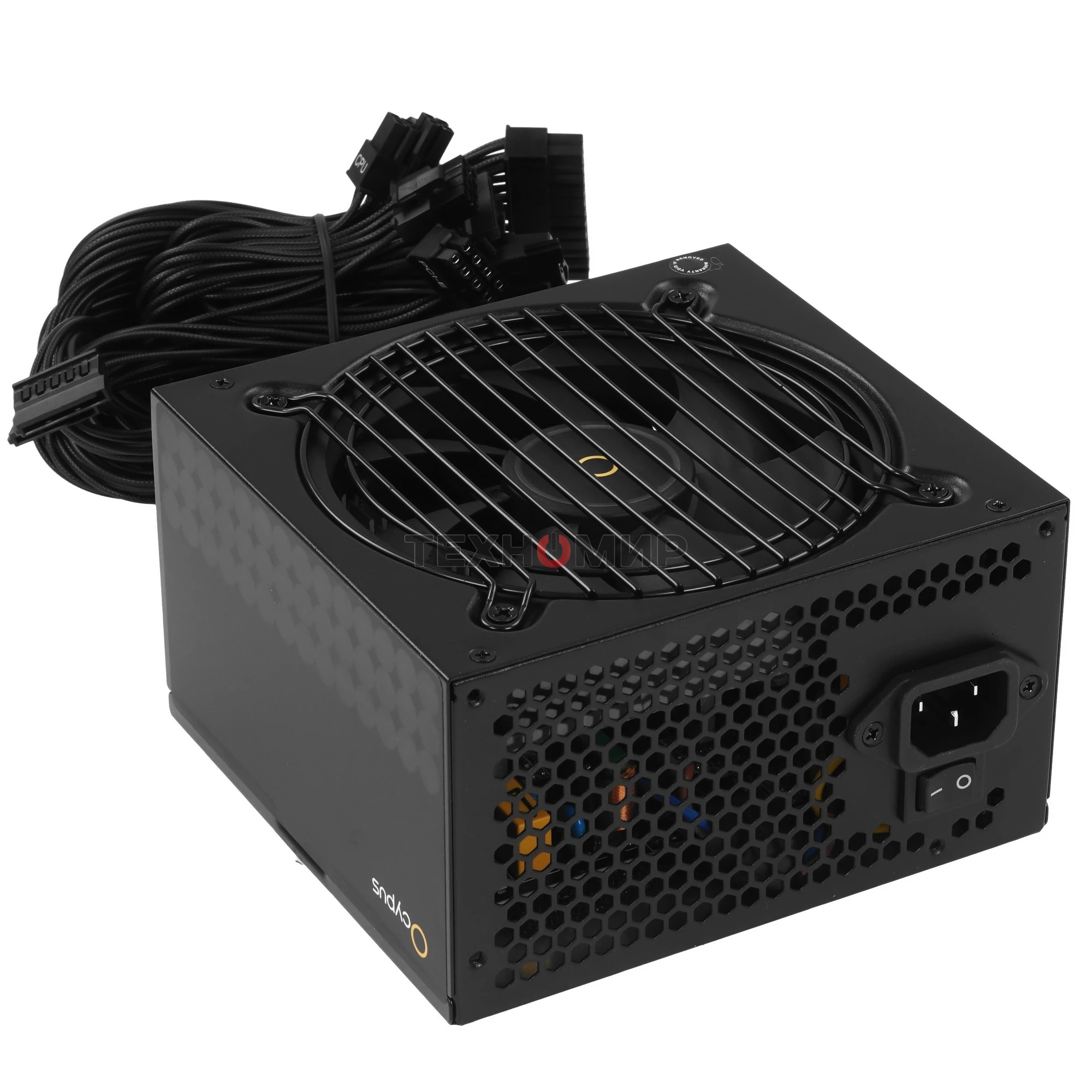 Блок питания 750W Ocypus Gaммa P750 BK (ATX, 80 PLUS, APFC, 20+4 pin, 120мм fan, PCI-E 6+2Px4, 6xSATA) (Gaммa-P750-W1HDBK024X-EU)