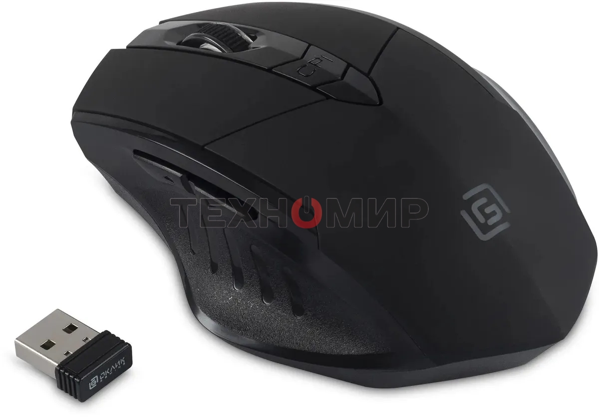 Мышь беспроводная Oklick 780GW черный, 3200 dpi, радиоканал, USB, кнопки - 6