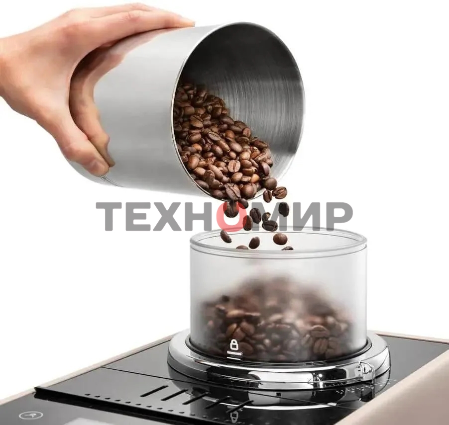 Кофемашина автоматическая DeLonghi EXAM440.55.BG бежевый, исп. кофе - зерновой/молотый, 1.4 л, 1450 Вт, 19 бар