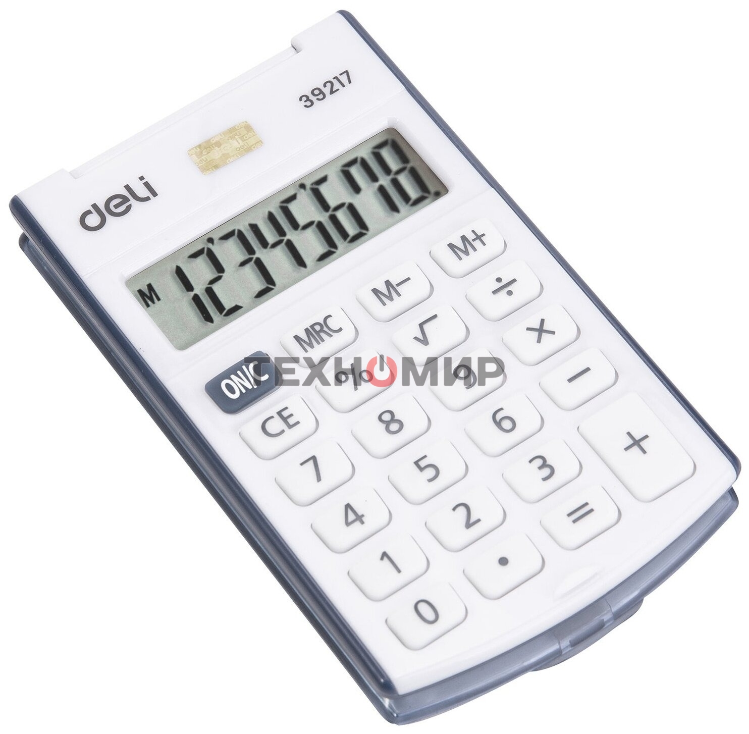 Калькулятор карманный Deli E39217/BLUE синий 8-разр.