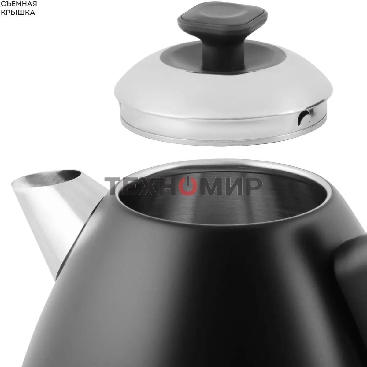 Чайник электрический Galaxy Line GL 0343, черный нефрит, металл, 2200 Вт, 1.7 л