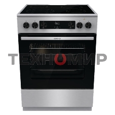 Плита электрическая Gorenje GECS6C70XC серебристый, конфорок 4 электрических, духовка 71 л, 60 см x 85 см x 60 см
