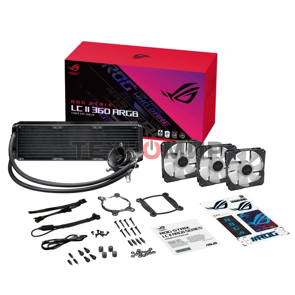 Система жидкостного охлаждения ASUS ROG STRIX LC II 360 ARGb 90RC00F1-M0UAY4 черный 120мм алюминий+медь 37,6db 4-pin