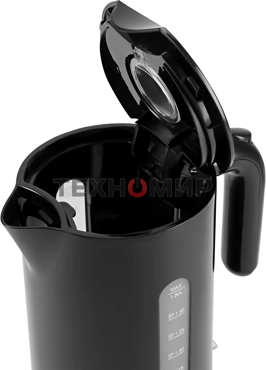 Чайник электрический Polaris PWK 1803C Water Way Pro, пластик Черный