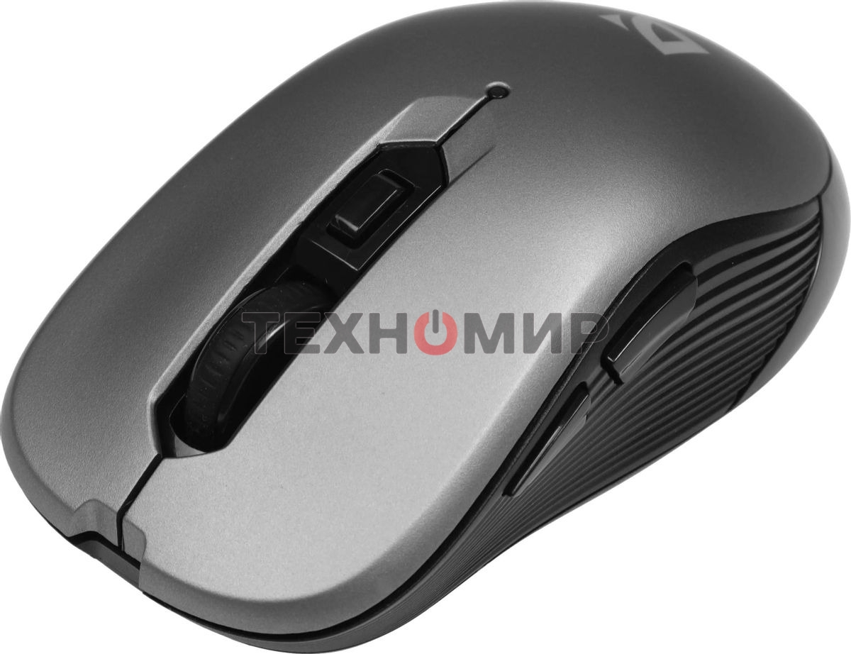 Мышь беспроводная Defender Gassa MM-105 серый, 1600 dpi, радиоканал, USB, кнопки - 6