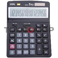 Калькулятор настольный Deli E39259 черный 16-разр.