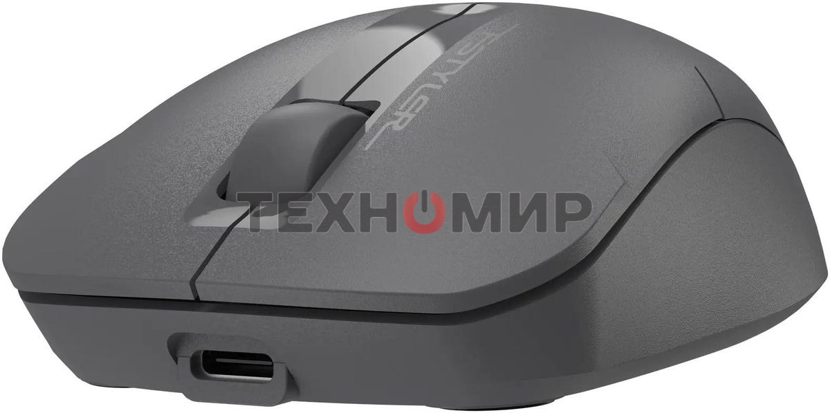 Мышь беспроводная A4Tech Fstyler FG15CS Air2 серый, 1200 dpi, радиоканал, USB, кнопки - 3