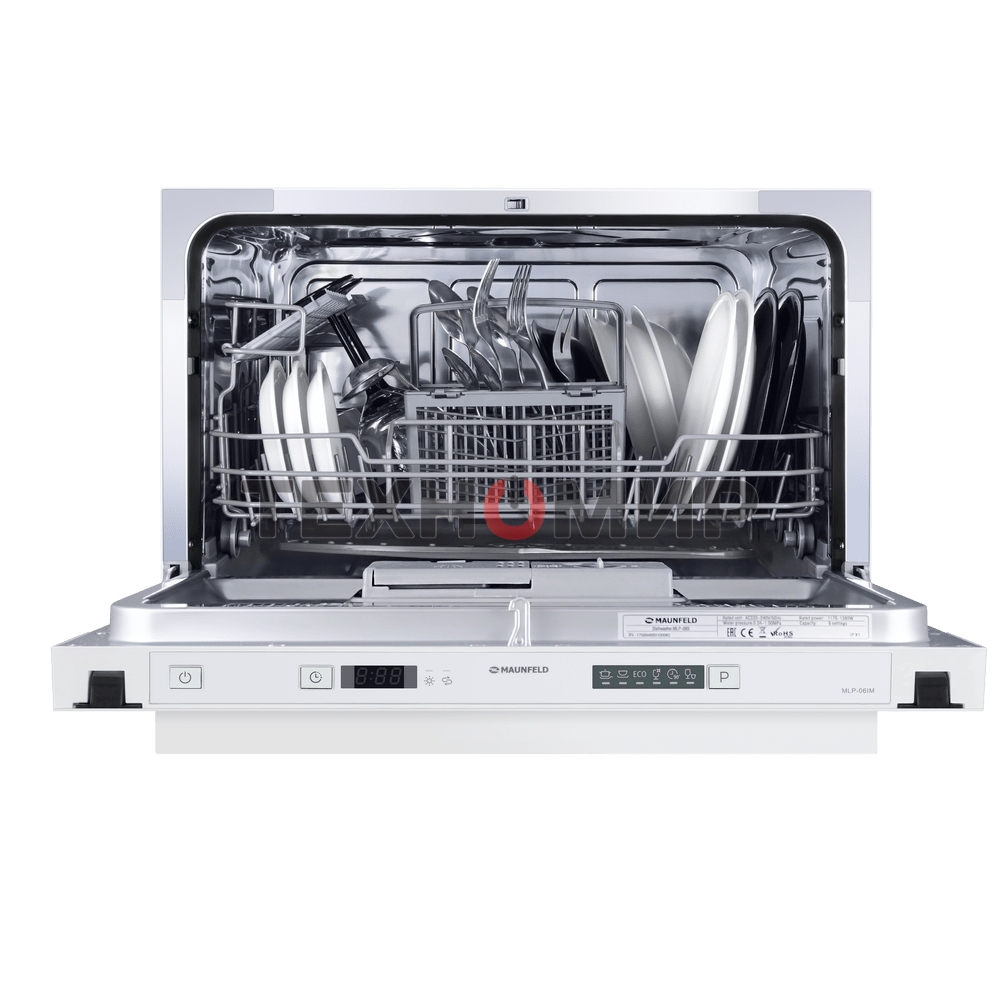 Встраиваемая посудомоечная машина Maunfeld MLP-06IM, белый, 55 см, 6 компл., 49 дБ, класс A+