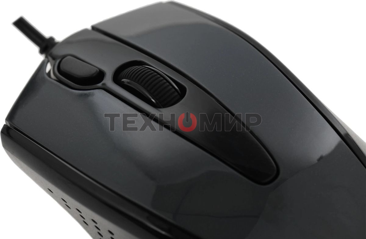 Мышь проводная A4Tech N-500FS черный, 1200 dpi, USB, кнопки - 4