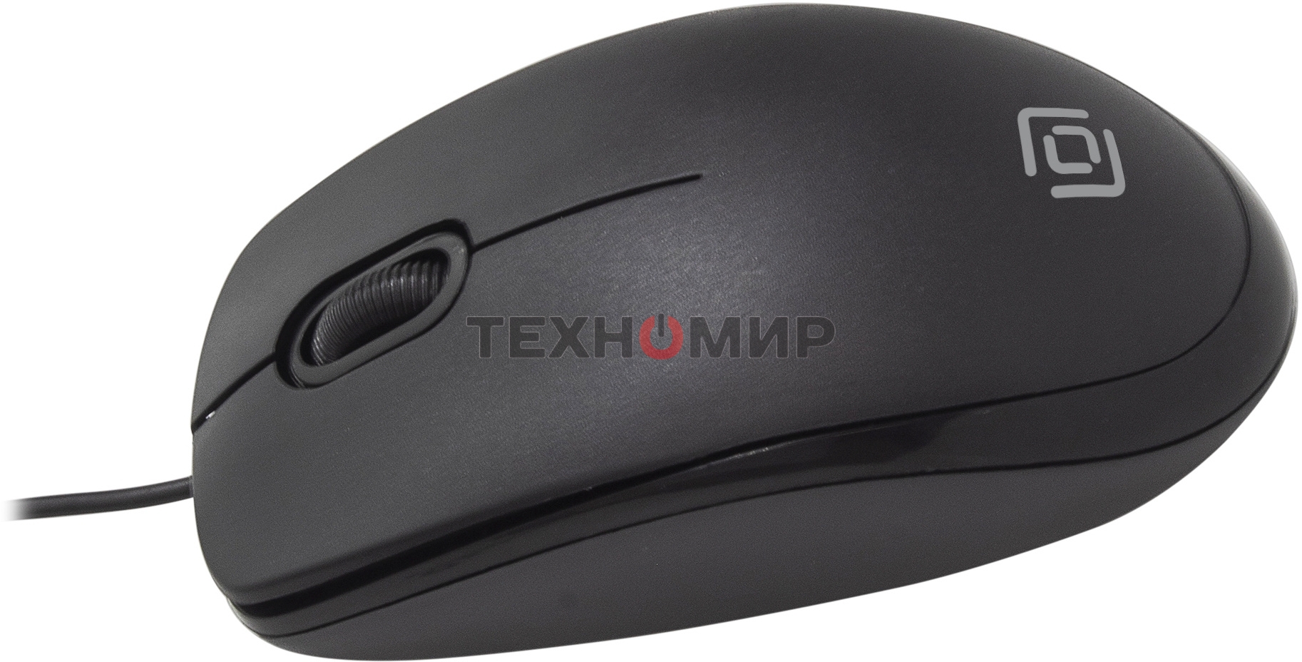 Мышь проводная Oklick 195M черный, 800 dpi, USB, кнопки - 3