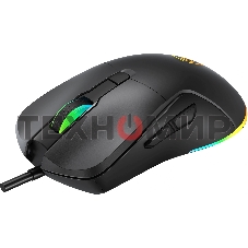 Мышь проводная Oklick 750G черный, 7200 dpi, USB, кнопки - 5