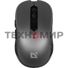Мышь беспроводная Defender Gassa MM-105 серый, 1600 dpi, радиоканал, USB, кнопки - 6
