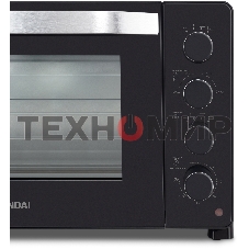 Мини-печь Hyundai MIO-HY081 38 л, 2000 Вт, серебристый/черный