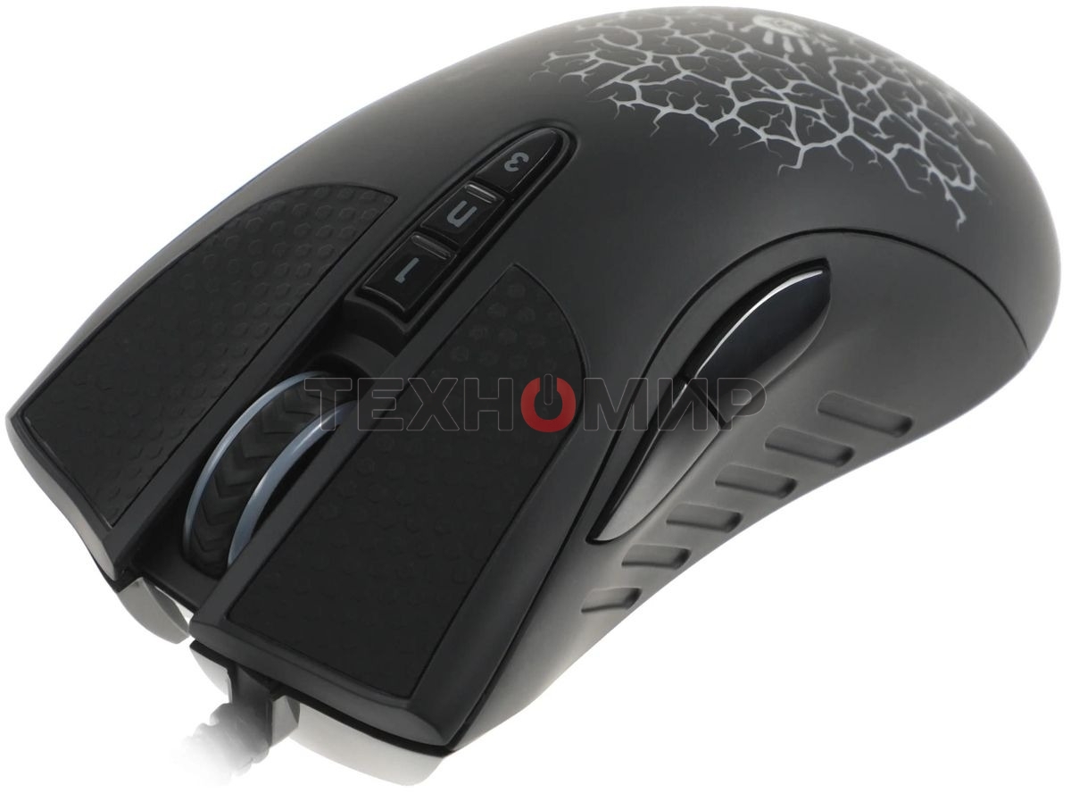 Мышь проводная A4Tech Bloody A90 черный, 6200 dpi, USB, кнопки - 8