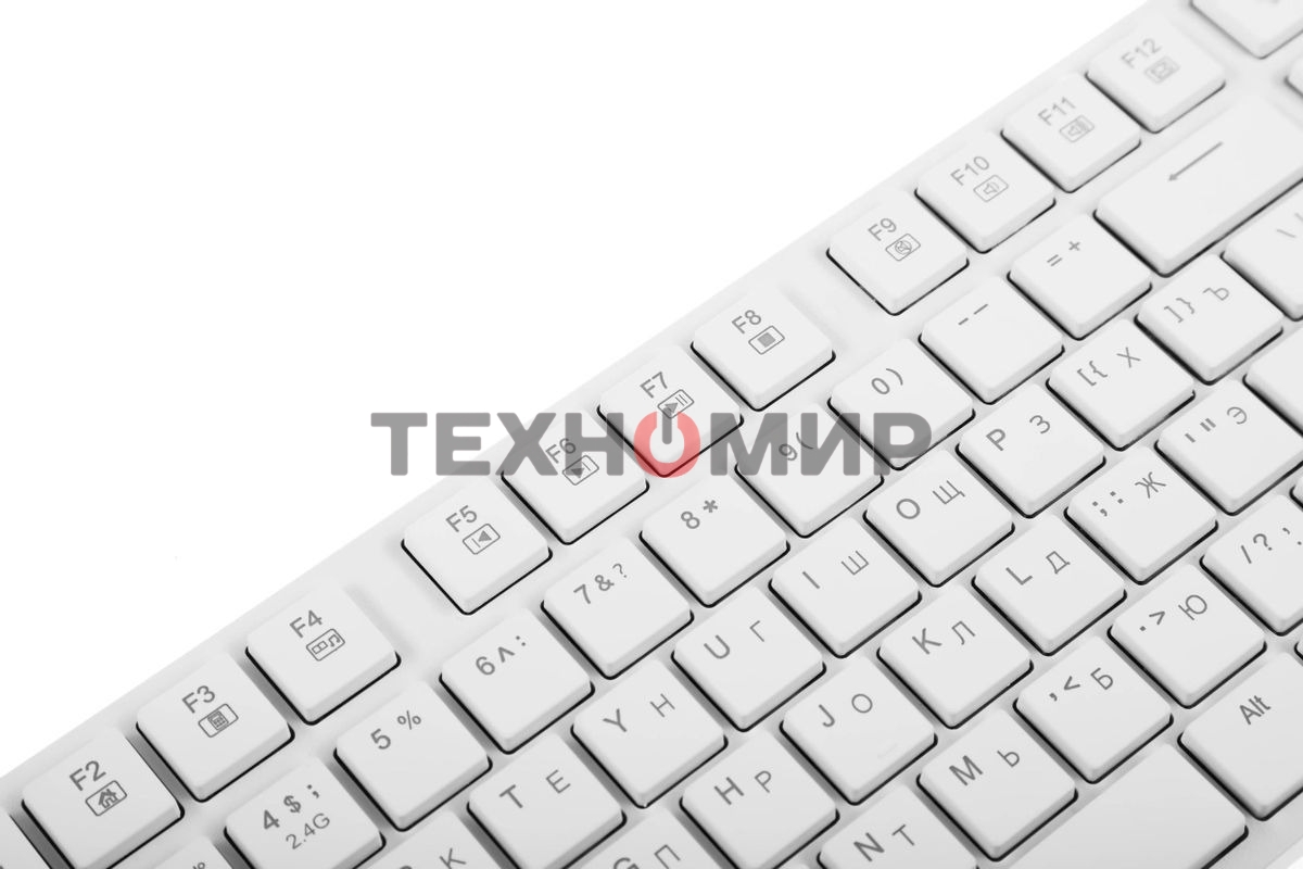 Клавиатура беспроводная Redragon Anubis беспроводная, USB, Bluetooth/Радиоканал, белый