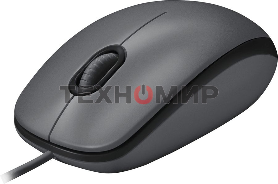 Мышь проводная Logitech M90 черный/серый, 1000 dpi, USB, кнопки - 3