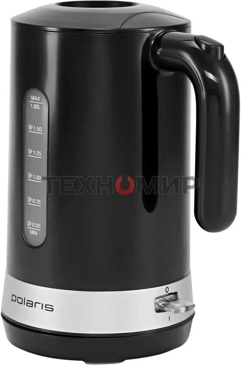 Чайник электрический Polaris PWK 1803C Water Way Pro, пластик Черный