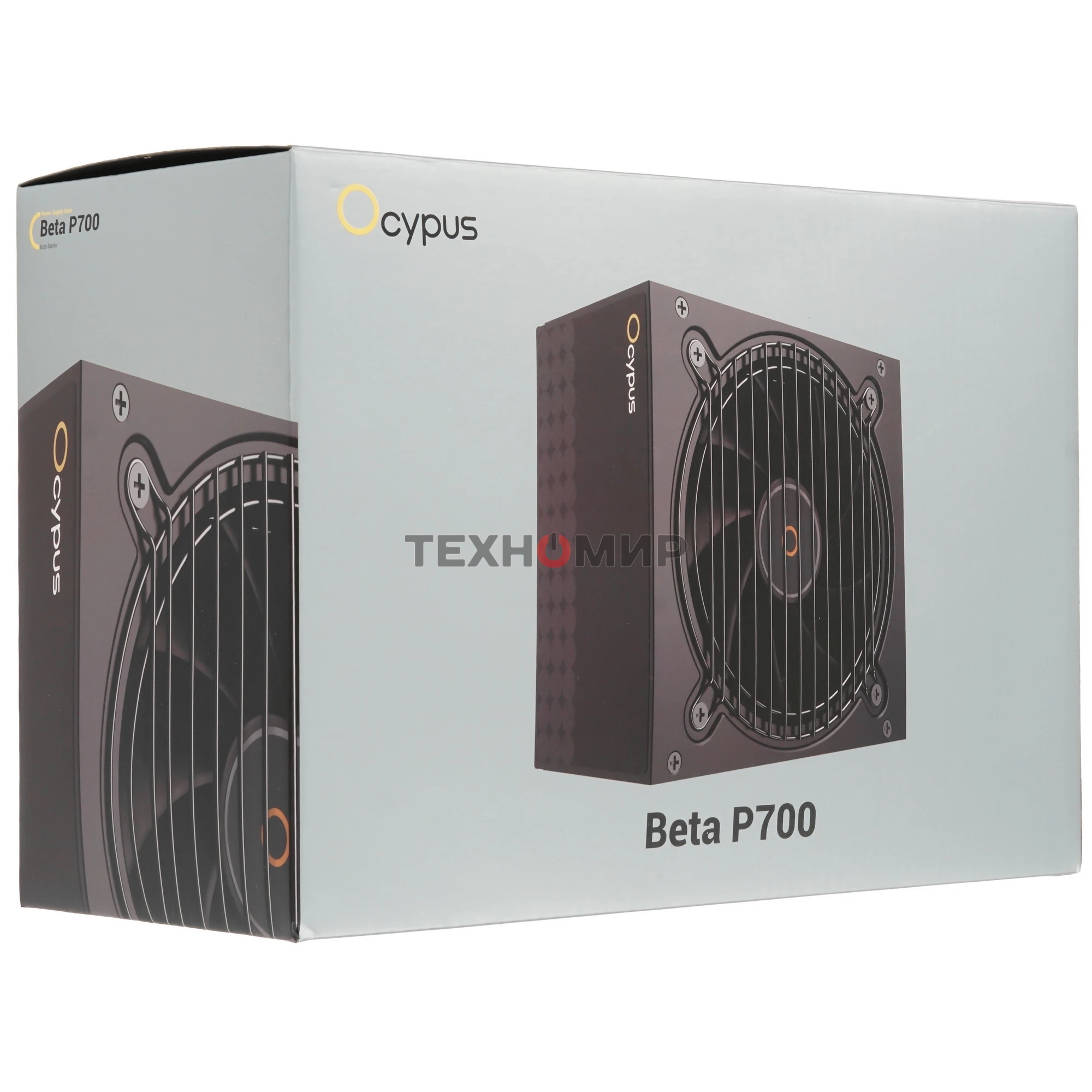 Блок питания 700W Ocypus Beta P700 BK (ATX, APFC, 20+4 pin, 120мм fan, PCI-E 6+2Px2, 3xSATA) (Beta-P700-N1HDBK024X-EU)