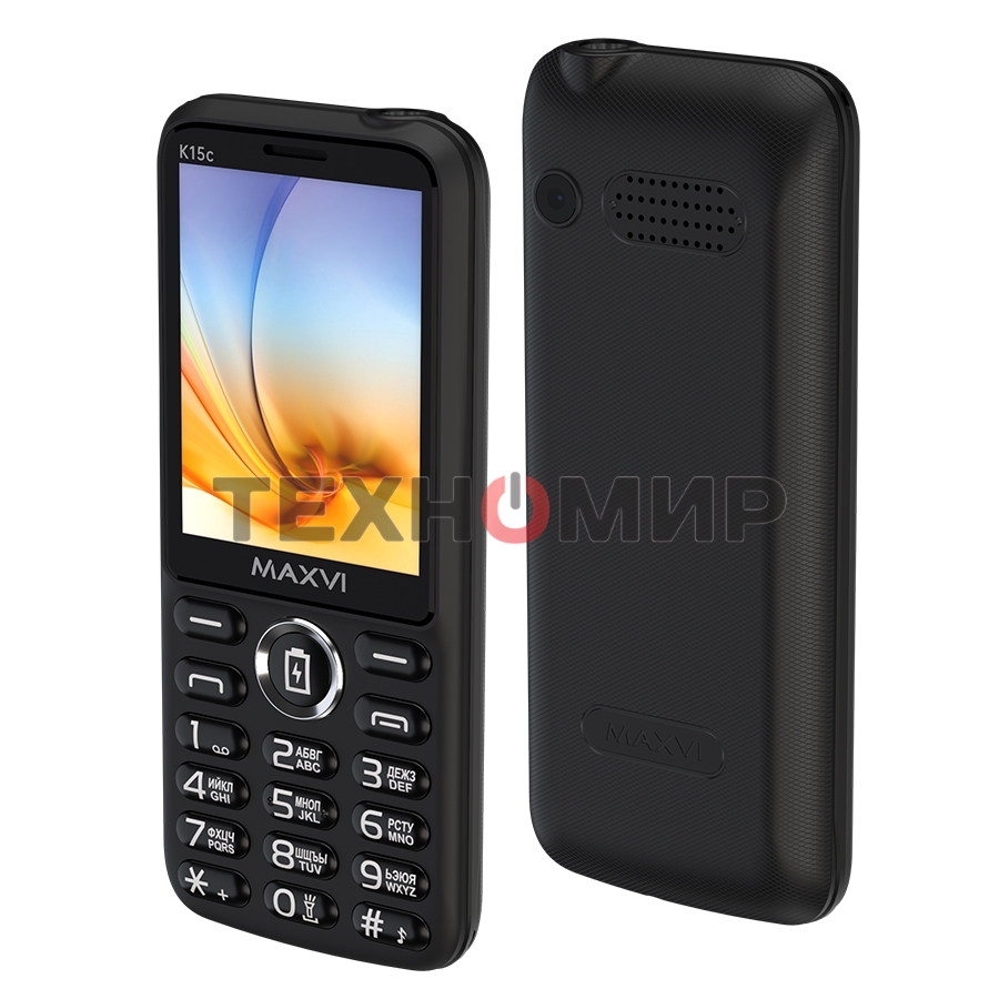 Мобильный телефон Maxvi K15c черный