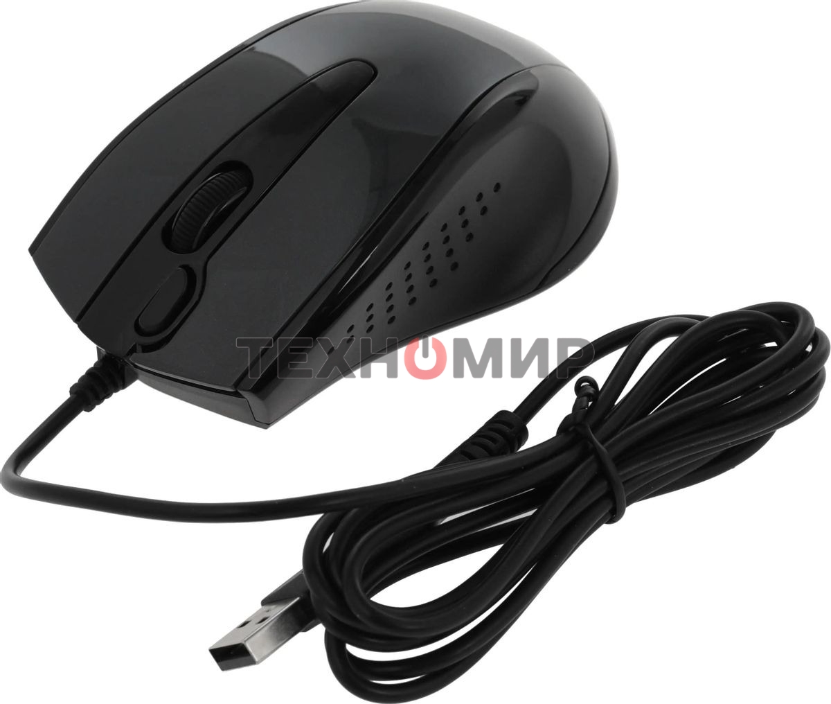 Мышь проводная A4Tech N-500FS черный, 1200 dpi, USB, кнопки - 4