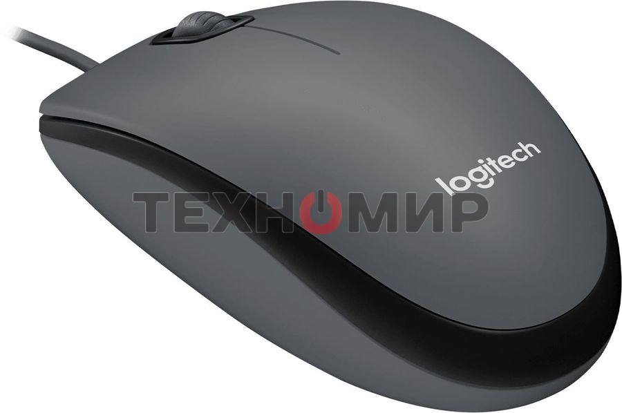 Мышь проводная Logitech M90 черный/серый, 1000 dpi, USB, кнопки - 3