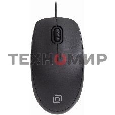 Мышь проводная Oklick 195M черный, 800 dpi, USB, кнопки - 3