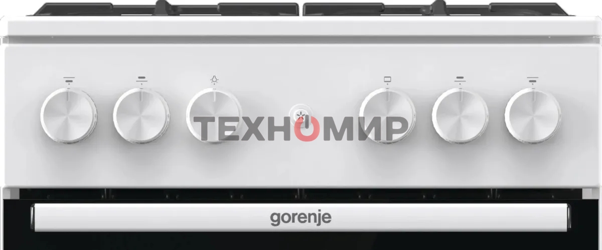 Плита газовая Gorenje GG5A11WF белый, конфорок 4 газовых, духовка 70 л, 50 см x 85 см x 59.4 см