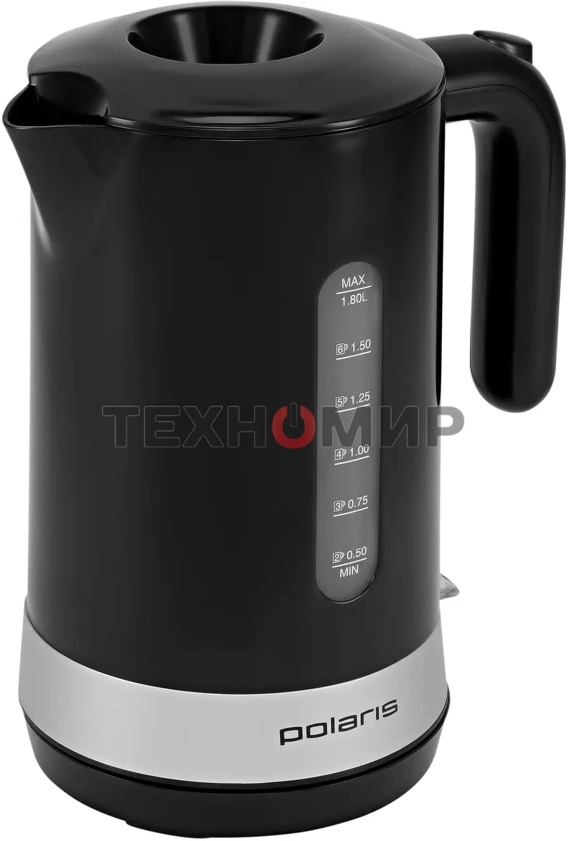 Чайник электрический Polaris PWK 1803C Water Way Pro, пластик Черный