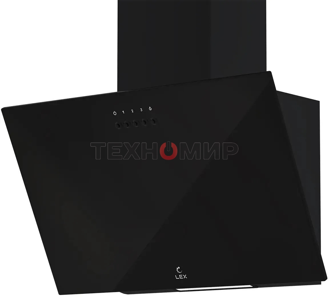Вытяжка каминная LEX Moza 600 черная, 60 см, 590 куб. м/ч, 46 дБ