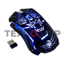 Мышь беспроводная Dialog Gan-Kata MRGK-12UR черный, 1600 dpi, радиоканал, USB, кнопки - 6