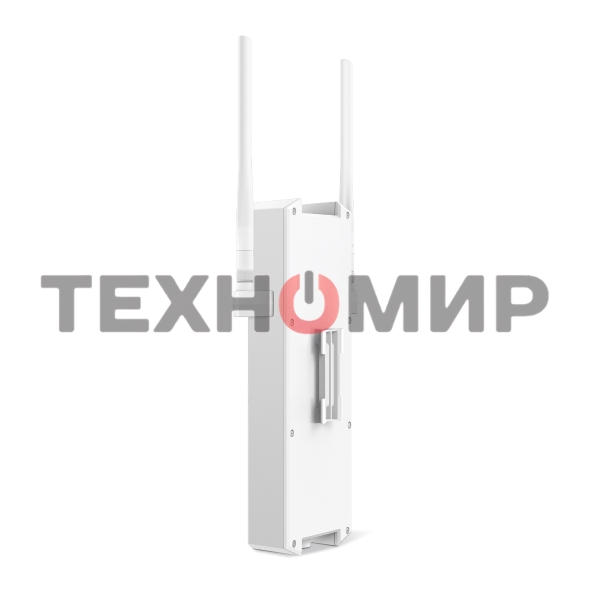 Двухдиапазонная точка доступа TP-Link EAP625-Outdoor HD, для улицы и помещений с поддержкой Wi-Fi 6 AX1800, 1 гиг. порт RJ45, 802.3af/at, Passive PoE (48 В, 0,5 А), IP67, 2 внешние антенны